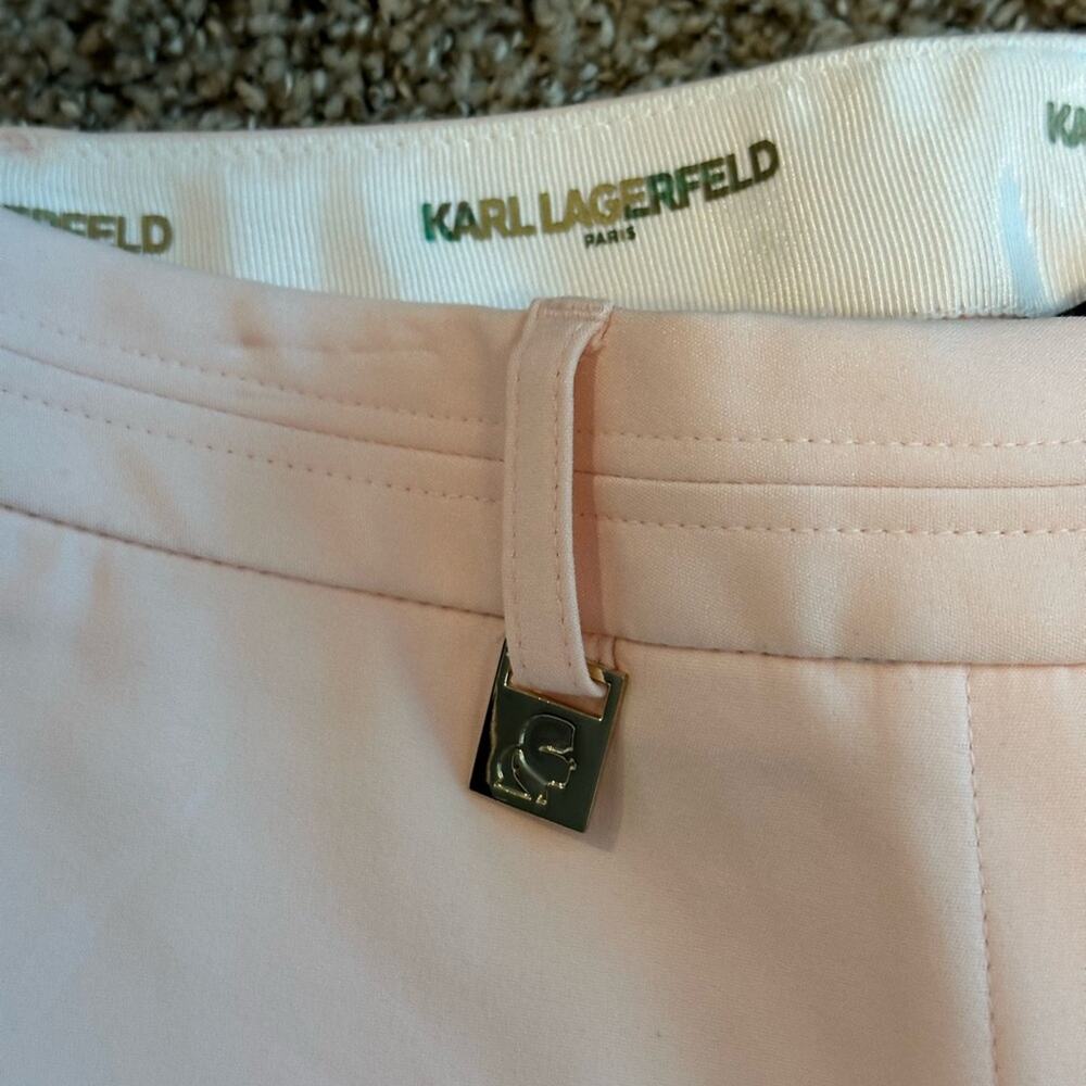 Women's Karl Langerfeld Pink Pants Size 2 NWT - Picture 5 of 7